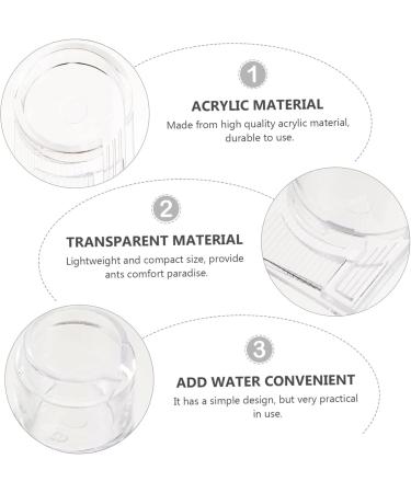 VILLCASE 4 Pcs Ant Water Feeder Mini Water Dispenser Ant Drinking Tools Ant Water Drinking Bowl Pet Ant Nest 4x4cmx2pcs Transparent Colorx2pcs - Buy Online on GoSupps.com