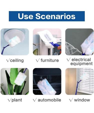 BIXUEJ Disposable Duster Refills Bulk Replacement for Cleaning Home Office Blinds Car Duster Clean A 1Set White - Buy Online on GoSupps.com