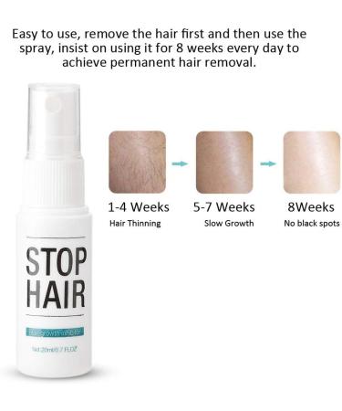  Topyond Topyond Hair Growth Inhibitor Spray - Plant Extract 20ml - Permanent Body Hair Removal Repair - Effective Hair Growth Inhibitor - Ideal for Hair Removal Pe - Buy Online on GoSupps.com