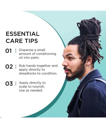 Dollylocks Organic Dreadlock Conditioning Oil - Vegan Loc Moisturizer 4oz | Avocado, Jojoba, Coconut & Hemp Seed Oil | Residue-Free Dread Hair Products - Buy Online on GoSupps.com
