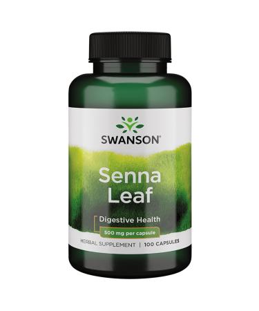 Swanson Senna Leaf 500 Milligrams 100 Capsules