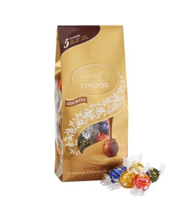 Lindt LINDOR Assorted Chocolate Truffles, Kosher, Great for Holiday Gifting, 21.2 Ounce Bag