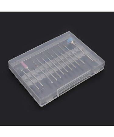 12pcs Tungsten Alloy Nail Drill Bit Set | Electric File Grinding Head with Storage Box for Professional Manicure - Buy Online on GoSupps.com