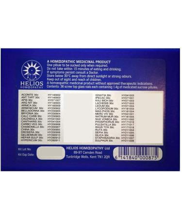 Helios 36 Homeopathic Remedy Deluxe Family Kit - Complete Homeopathy Set - Buy Online on GoSupps.com