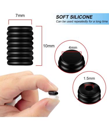 MATIXING 200Pcs Cord Locks Silicone - Non Slip Stopper for Drawstrings & Elastic Cord Rope (100 Black & 100 White) - Buy Online on GoSupps.com