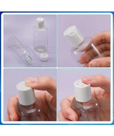 Firtink 6 PCS Plastic Travel Bottles 100 ML Clear Travel Containers Bottle Refillable Cosmetic Bottles Liquid Containers for Travel Toiletries Shampoo Lotion Makeup Shower Hand Soap - Buy Online on GoSupps.com