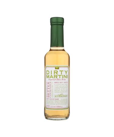 Stirrings All Natural Dirty Martini Cocktail Mixer - 12 ounce bottles | Pack of (6)