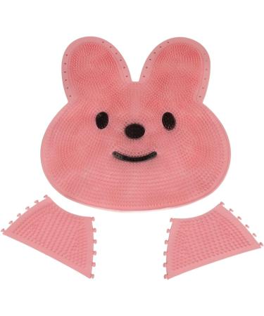 Shower Foot Cleaner Pad - Non-Slip Exfoliating Mat for Dead Skin Removal | Pink Bathroom Accessory - Buy Online on GoSupps.com