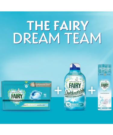 Fairy Non Bio Pods Laundry Washing Capsules Huggably Soft for Sensitive Skin 28Pods + Fairy Outdoorable Non Bio Fabric Conditioner 55washes 770ml + Fairy Fresh in Wash Scent Booster Beads 176gr - Buy Online on GoSupps.com