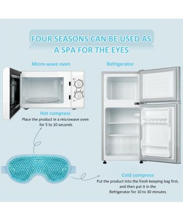 Toulifly Eye Mask Cooling Gel Cooling Mask Warm Eyes Cooling Goggles Cooling Reusable Cooling Eye Mask for Dark Circles Puffiness Relieve Eye Fatigue Migraines - Buy Online on GoSupps.com