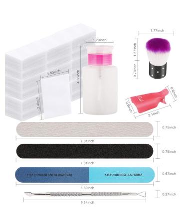 YIMICOO Nail Polish Gel Remover Kit - 10pcs Clips, 160ml Remover, Cotton Pads & More - Buy Online on GoSupps.com
