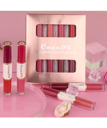 8 Colors Liquid Matte Lipstick Set for Dark Skin Women - Long Lasting 24 Hour Matte Lipstick - Pack of 8 - Buy Online on GoSupps.com