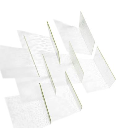 MaxGrain 6x6 Clear Textured Stained Glass Sheets - Variety Cathedral Glass Packs for Art Crafts (8 Sheets) - Buy Online on GoSupps.com