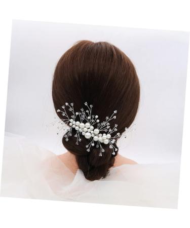 FRCOLOR Wedding headpieces for wedding wire side Comb wedding side headpiece side Comb Rhinestone Clip Comb Leaf Crystal Hair Comb Leaf Hair Comb hair crystal clip pearl Crystal - Buy Online on GoSupps.com