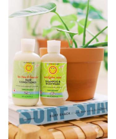 California Baby Tea Tree & Lavender Baby Shampoo and Body Wash - 8.5 oz - For Dry, Sensitive Skin | USDA Certified, Plant-Based Formula - Buy Online on GoSupps.com