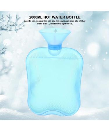 Classic 2000ml Rubber Heat Bottle - Blue | Heat & Cold Therapy | Pain Relief | 3 Colors Available - Buy Online on GoSupps.com