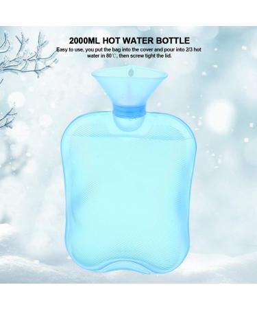 Buy 2000ml Hot Water Bag - Transparent Heat/Cold Bottle in Blue | Large Size 3 Colors Available - Fast International Shipping - Buy Online on GoSupps.com