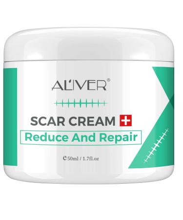 Aliver Scar Removal Cream for Old & New Scars Stretch Mark Remover for Men & Women Acne Scar Removal on Face or Body Scar Treatment for Cuts Surgery Burn Cut Keloid C-Section