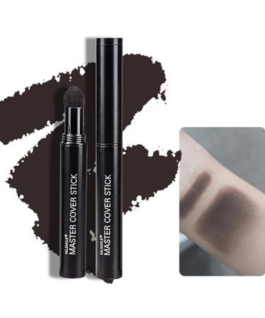 Hairline Powder Stick Dark Brown Hair Shadow Powder for Thinning Hair Concealer Hair Loss Cover Bald Spots Waterproof Hair Root Touch up Powder Instant Quick Cover Hair Root