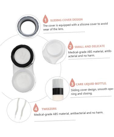 JECOMPRIS 6-Compartment Contact Lens Container Travel-Friendly Lens Organizer & Glasses Frame Storage | 3 Pack (16x10cm) - Perfect for Eye Care - Buy Online on GoSupps.com