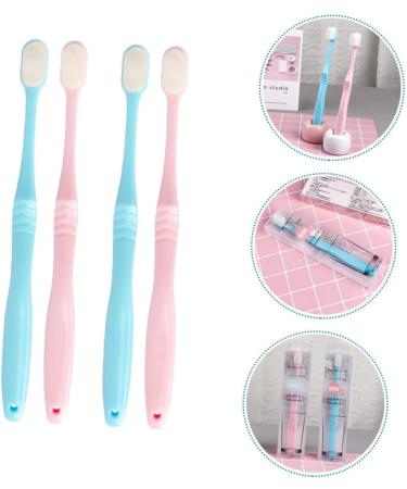 Beaupretty 4-Piece Wangan Hair Toothbrush Set - Portable Bristle Toothbrushes for Adults | Ideal for Men & Women | International Shipping Available - Buy Online on GoSupps.com