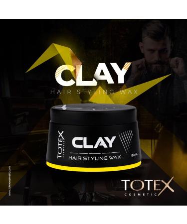 TOTEX Clay Hair Wax Hair Styling Wax 150 ml 24hour effect for a matte and natural hair look maximum control for professionals 12pack - Buy Online on GoSupps.com