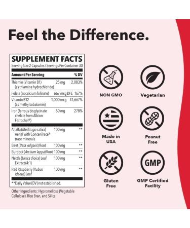 LifeSeasons Blood Nourish-R + B/P Stabili-T Iron Deficiency & Blood Pressure Support Supplement Bundle Supports Anemia Fatigue Paleness Dizziness Healthy Heart & Circulation- 60 & 120 Capsules - Buy Online on GoSupps.com