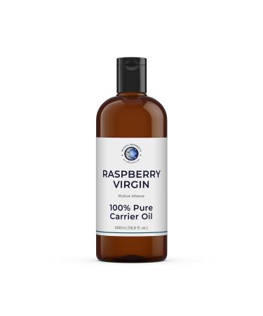 Mystic Moments |Raspberry -seed -nerve carrier oil 500 ml -pure and natural oil Perfect for hair face nails aromatherapy massage and oil thinning vegan GMO -free