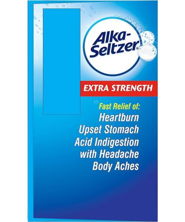 Buy Alka-Seltzer Extra Strength Tablets | Fast Relief Antacid & Pain Relief | International Shipping Available (24 Tablets - Buy Online on GoSupps.com
