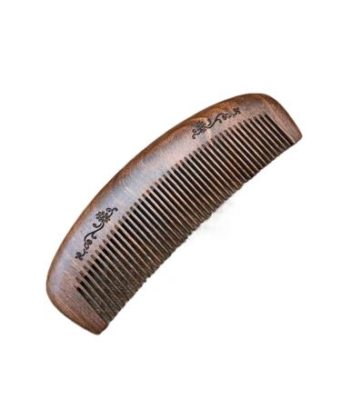 Comb Hair Care Hairdressing Comb Sandalwood Comb Horn Comb Retro Style Crescent Comb for Hair Styling Family Travel Strong and Durable Hair Brush Brass