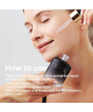 Farmstay Black Snail & Peptide9 Perfect Ampoule Korean Snail Mucin Serum for Elastic & Glow Skin Boosting Radiance & Repairing Skin Barrier Serum for Women & Men Korean Skin Care 1.18 Fl. Oz. - Buy Online on GoSupps.com