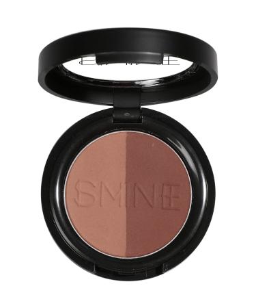 IS'MINE Single Duo Matte Eyeshadow  Dual Color  Longwear  Red Light Brown Eye Makeup for Day & Night DUO NO. 02