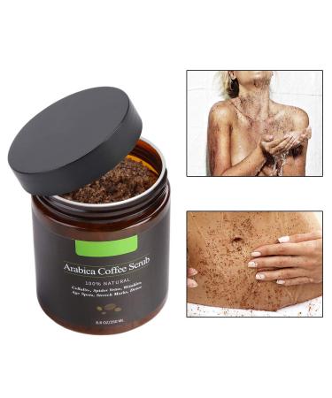 Natural Arabica Coffee Body Peeling | Moisturizing Anti-Cellulite & Acne Treatment with Dead Sea Salt & Almond Oil - Buy Online on GoSupps.com