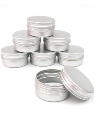 ENERRGECKO 75x 15Ml Aluminium Tin Make Up Candle Pots Capacity Empty Big Cosmetic/Candle//Hair Product - Buy Online on GoSupps.com