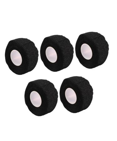 NOLITOY 5pcs Keychain Whistle Athletic Tape Lipstick Shape Pen Medical Tape First Aid Tape True False Paddles Elasticity Protective Gear Black 2.5X9.1CM