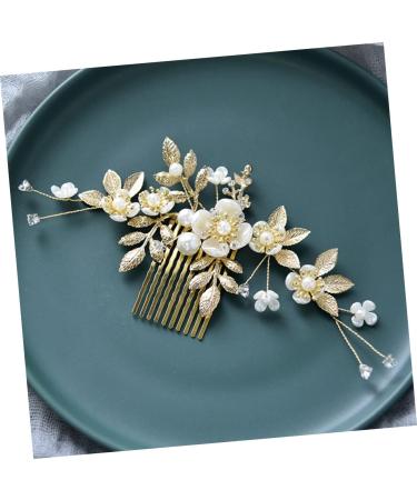 Didiseaon 2 Sets Hair Accessories Flower Decor Rhinestone Hair Clip Bridal Hair Clip Rhinestone Wedding Hair Comb Bridal Headpieces for Wedding Wig Combs Zinc Alloy Flower Head Women's Pearl - Buy Online on GoSupps.com