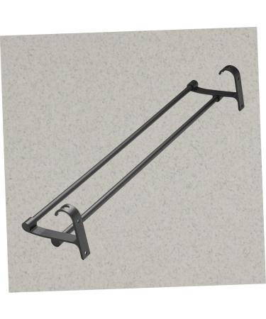 HEMOTON Wall Mounted Hooks Hook Towel Bar Wall Shelf Washcloth Wall Rack Shower Sponge Holder Towel Rack Ledge Take a Bath Black Size 2 - Buy Online on GoSupps.com