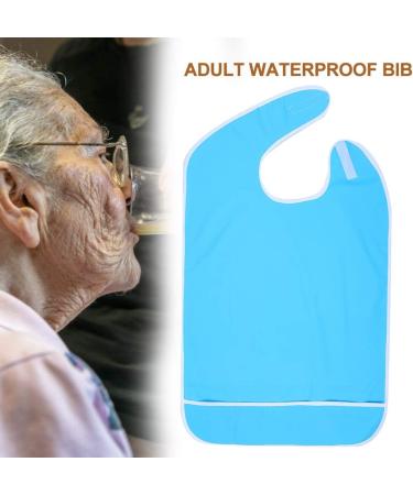 Waterproof & Oil-Repellent Adult Libs for Seniors - Reusable Washable with Velcro Fastener - Blue 50x80 cm - Buy Online on GoSupps.com