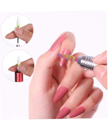 Ipetboom 1 Nail Polish Set Diamond Nail File Power Tool Toe Separators for Pedicure Ceramic Drill Bit Nail Dotting Tool Nail Drill Head Nail Art Tool Manicure Grinding Head Metal - Buy Online on GoSupps.com