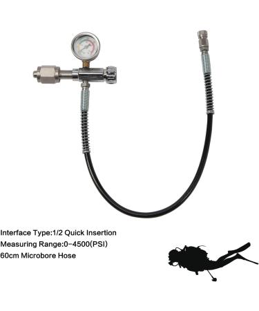 TBVECHI Adaptor 4500PSI Paintball SCBA Fill Station with 60cm Hose - Diving Cylinder Inflation Valve - Buy Online on GoSupps.com