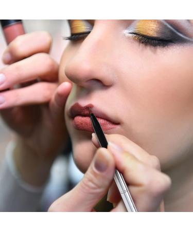 2Pcs Double- ended Lip Brush Retractable Makeup Brushes Portable Concealer Brush for Women Makeup - Buy Online on GoSupps.com