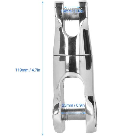 Boat Anchor Connector for 0.4-0.5in Chain | 316 Stainless Steel Swivel Double Joint Hardware - International Shipping Available - Buy Online on GoSupps.com