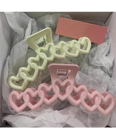 Hair Clips For Women Claw Clips Bow Hair Clips Claw Clips Claw Clips For Thick Hair Large Hair Clips(Color:Heart 6) 1 count (Pack of 1) Heart 6 - Buy Online on GoSupps.com