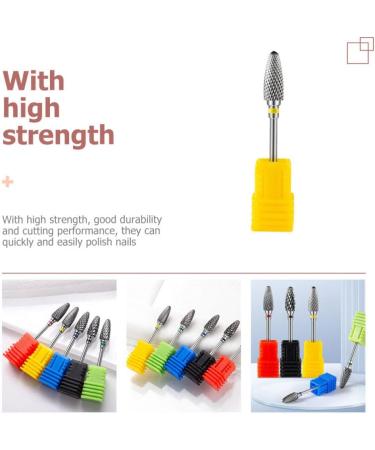 SOLUSTRE Nail Polisher Manicure Grinding Tools Multi-functional Nail Bits Portable Drill Pro Tools Nail Polish Heads Nail Supplies Nail Tools Miss Tungsten Steel Alloy Nail Drill Pedicure - Buy Online on GoSupps.com