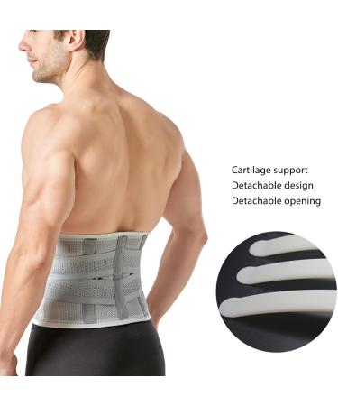 Buy XL Breathable Lumbar Support | Removable Lower Back Support Cushion - Gray - Buy Online on GoSupps.com