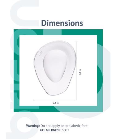 Metatarsal Pads Ball of Foot Cushion 3 Pairs - Gel Inserts for High Heels - Pain Prevention Shoe Insoles for Men and Women - Buy Online on GoSupps.com