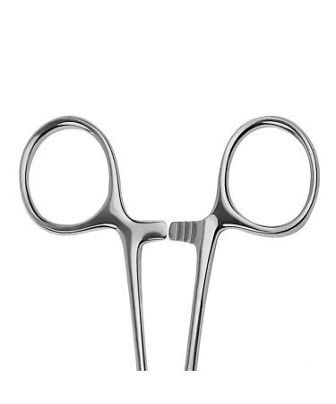 Durable 4-Piece Straight Hemostat Set - High Quality Stainless Steel - Autoclavable - Precision Tips - Serrated Jaws - Three Locking Positions - 3.5 5 6.25 8 - 4 Pcs - Buy Online on GoSupps.com