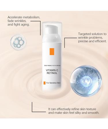 Retinol Serum for Face - Vitamin C Serum - Face Serum for Women - Hydrating Serum for Dark Spots - Anti Aging & Wrinkle Face Serum - Brighten & Plump Skin - Buy Online on GoSupps.com