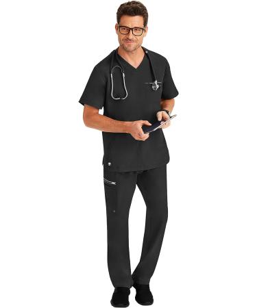 Healing Hands HH360 9171 Noah Cargo Scrub Pant for Men - Black, Medium - Buy Online on GoSupps.com