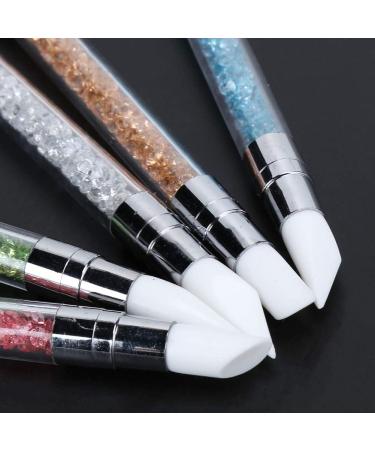 Changor Silicone Nail Art Sculpture Pen Set - 5pcs Gel Carve Brushes & Magic Mirror Manicure Tools for Professional Nail Designs - Buy Online on GoSupps.com